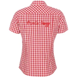 Zillertaler Trachtenwelt Blusen-Damen Bluse "Betty", -Kariert Rot