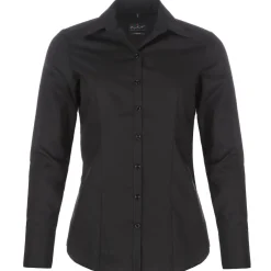 Zillertaler Trachtenwelt Blusen-Damen Bluse "Harry Kroll", Schwarz