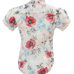 Zillertaler Trachtenwelt Blusen-Damen Bluse "Lara", Creme Weiß