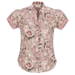 Zillertaler Trachtenwelt Blusen-Damen Bluse "Lara", Rosa