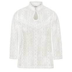 Zillertaler Trachtenwelt Blusen-Damen Bluse "Nediva", Creme Weiß