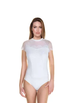 Zillertaler Trachtenwelt Bodys-Damen Body, Weiß