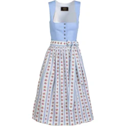 Zillertaler Trachtenwelt Dirndl-Damen Dirndl "Bettina", Hell Blau