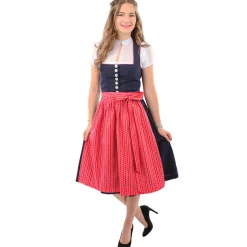 Zillertaler Trachtenwelt Dirndl-Damen Dirndl "Kärnten", -Rot Blau