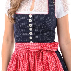 Zillertaler Trachtenwelt Dirndl-Damen Dirndl "Kärnten", -Rot Blau