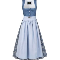 Zillertaler Trachtenwelt Dirndl-Damen Dirndl "Manuela", Rauch Blau
