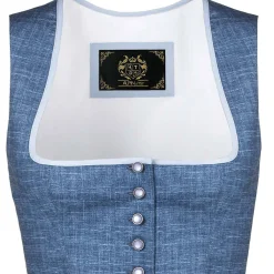 Zillertaler Trachtenwelt Dirndl-Damen Dirndl "Manuela", Rauch Blau