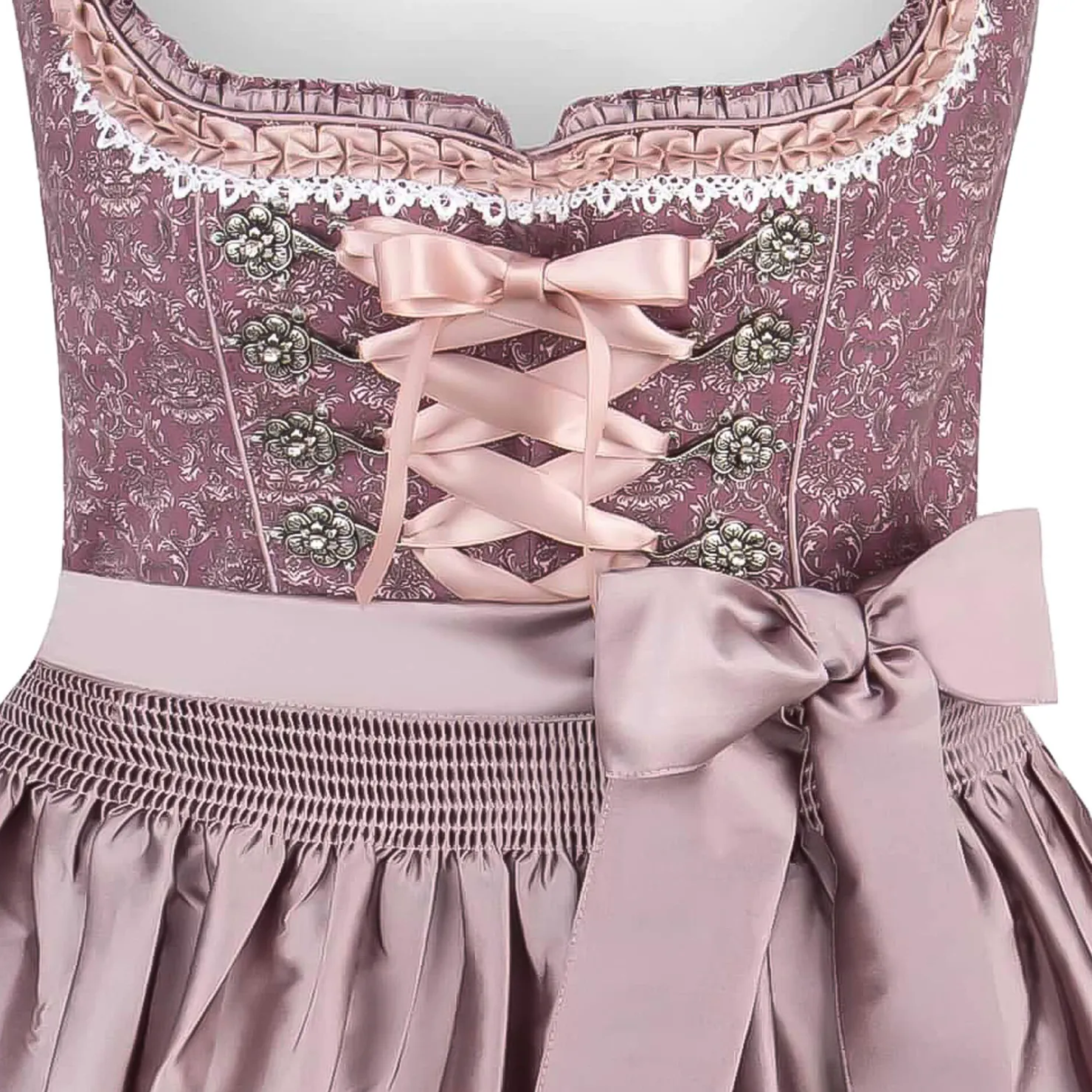 Zillertaler Trachtenwelt Dirndl-Damen Dirndl "Ruby", Rose Rosa