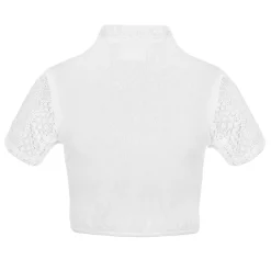 Zillertaler Trachtenwelt Dirndlblusen-Damen Dirndlbluse "Carmen", Weiß