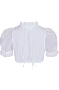 Zillertaler Trachtenwelt Dirndlblusen-Damen Dirndlbluse "Evi", Weiß