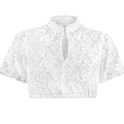 Zillertaler Trachtenwelt Dirndlblusen-Damen Dirndlbluse "Liona", Weiß