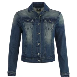 Zillertaler Trachtenwelt Jacken-Damen Jeansjacke "Babsi", Dunkel Blau
