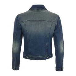 Zillertaler Trachtenwelt Jacken-Damen Jeansjacke "Babsi", Dunkel Blau