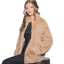 Zillertaler Trachtenwelt Jacken-Damen Kuscheljacke "Nina", Mokka Braun