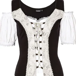 Zillertaler Trachtenwelt Shirts-Damen Landhaus Shirt "May" Beige