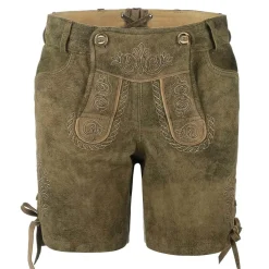 Zillertaler Trachtenwelt Lederhosen-Damen Lederhose "Babsi", Braun