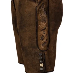 Zillertaler Trachtenwelt Lederhosen-Damen Lederhose "Samira", Goat-Antik Braun