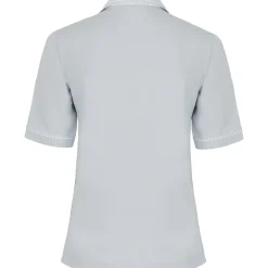 Zillertaler Trachtenwelt Polos-Damen Polo "Isabella", Hell Grau