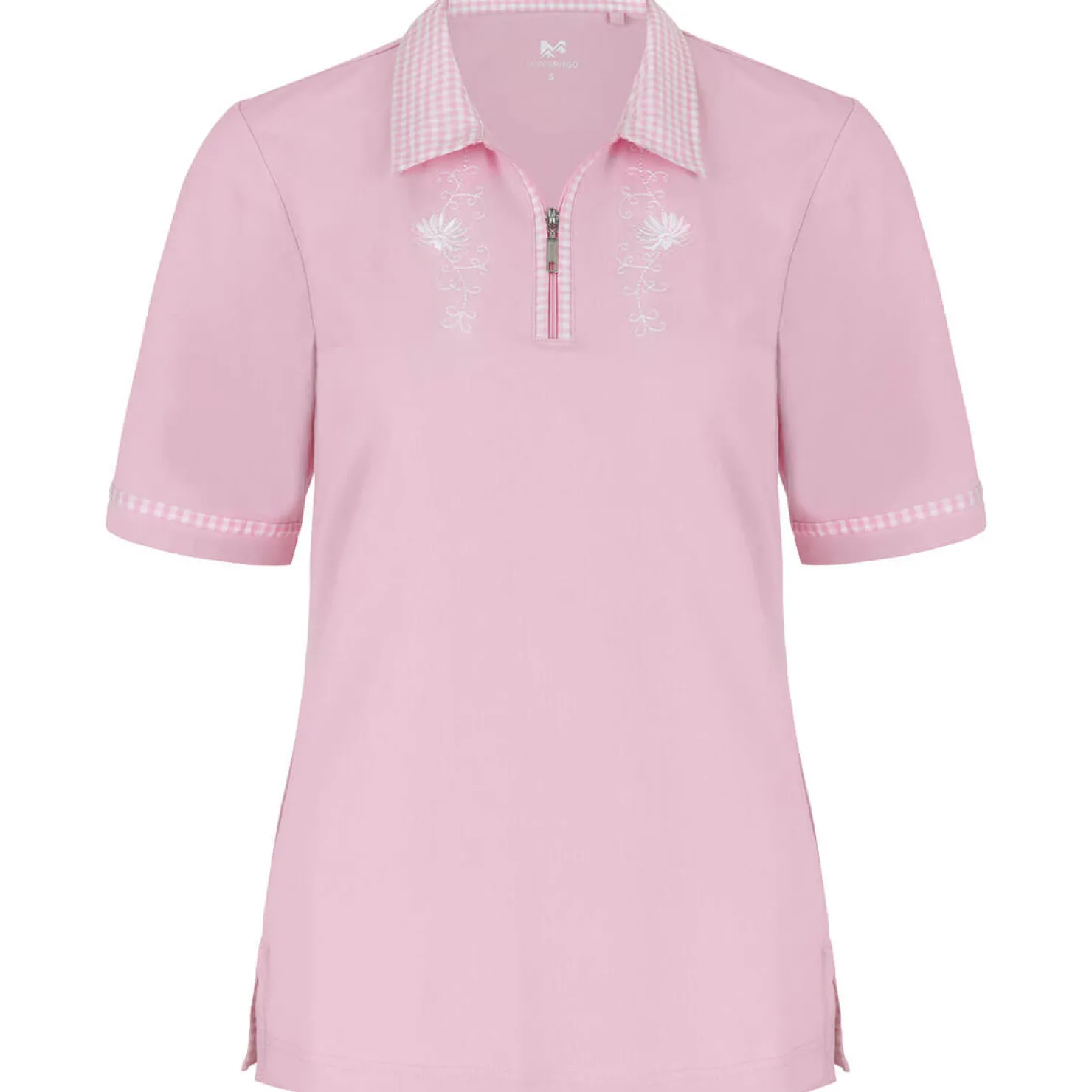 Zillertaler Trachtenwelt Polos-Damen Polo "Isabella", Rosa
