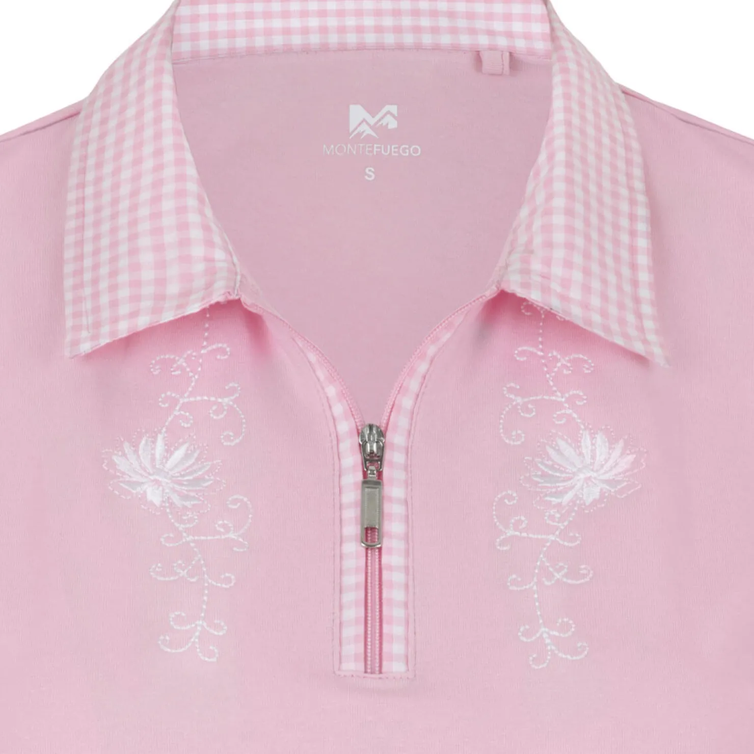 Zillertaler Trachtenwelt Polos-Damen Polo "Isabella", Rosa