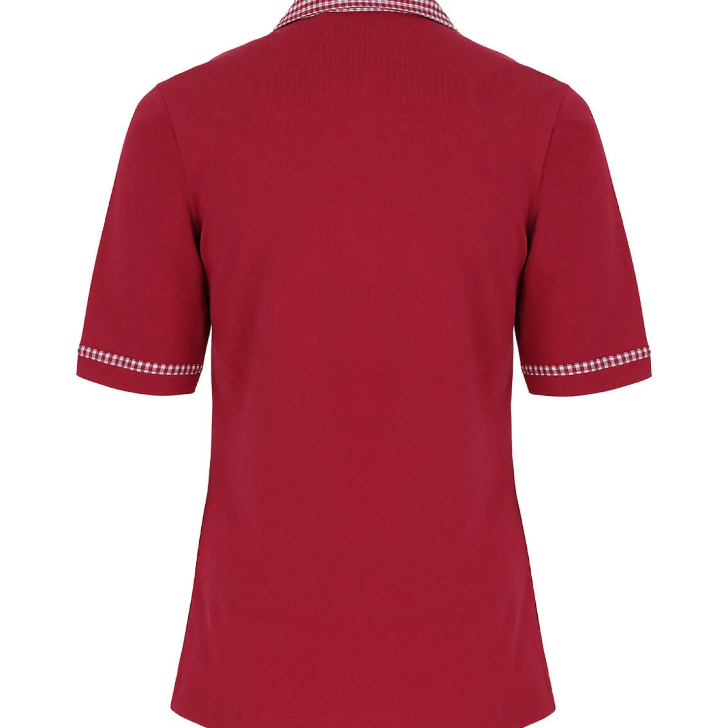 Zillertaler Trachtenwelt Polos-Damen Polo "Isabella", Rot