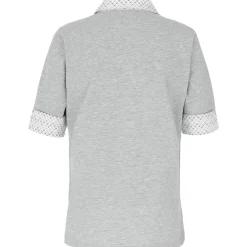 Zillertaler Trachtenwelt Polos-Damen Poloshirt "Sigrid", Hell Grau