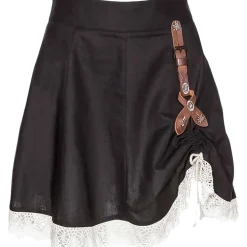 Zillertaler Trachtenwelt Mieder & Röcke-Damen Rock "Kelly", Schwarz