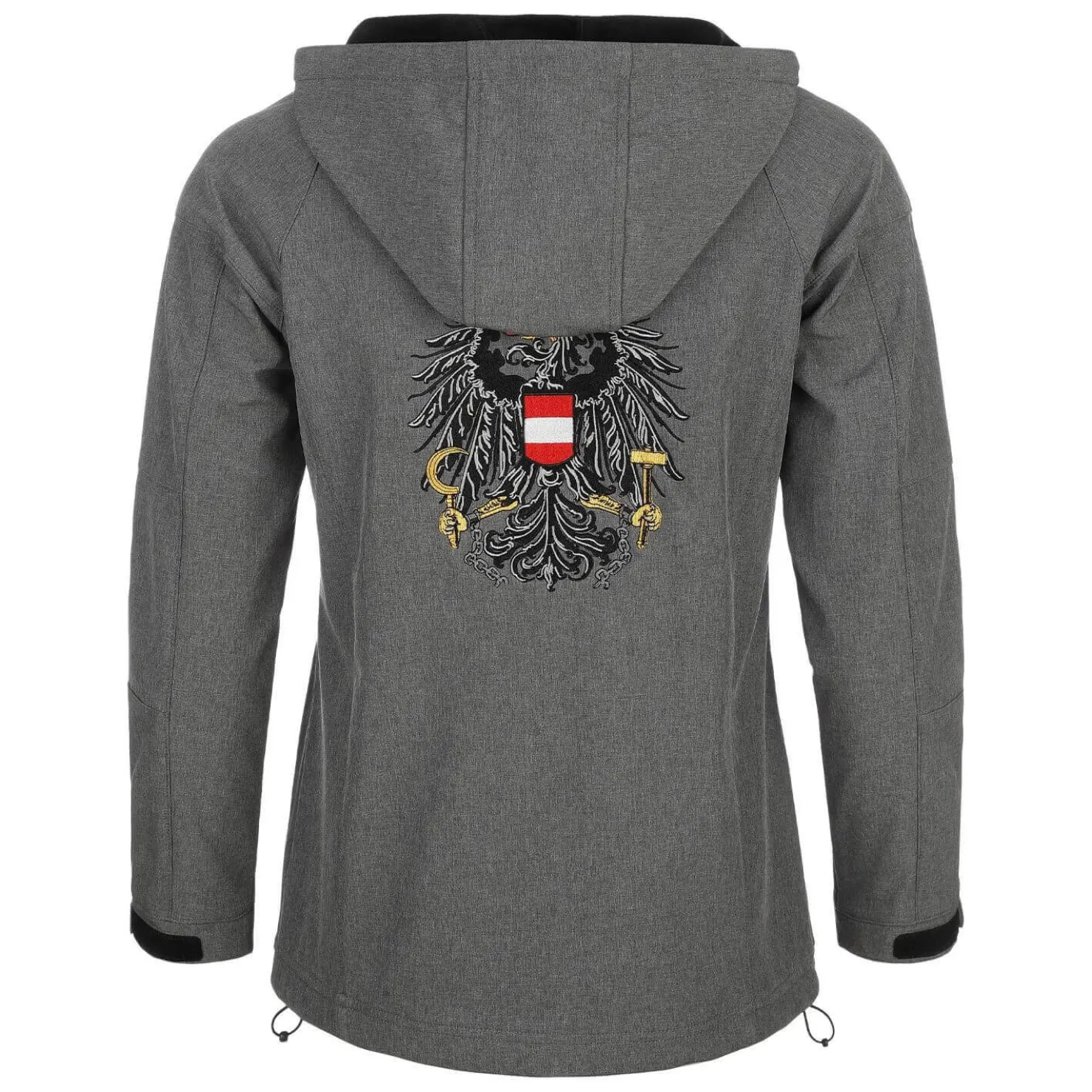 Zillertaler Trachtenwelt Jacken-Damen Softshelljacke "Österreich", Grau