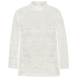 Zillertaler Trachtenwelt Shirts-Damen Spitzen-Shirt "Molly", Creme Weiß