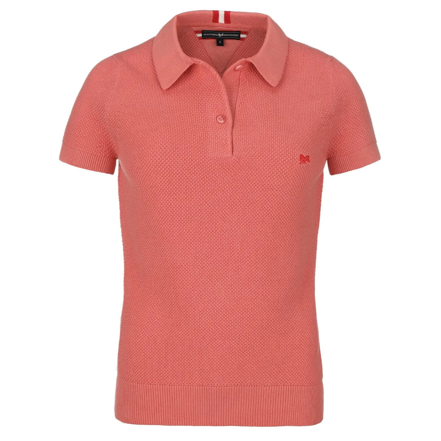 Zillertaler Trachtenwelt Polos-Damen Strick Polo "Emma", Aprikot Orange
