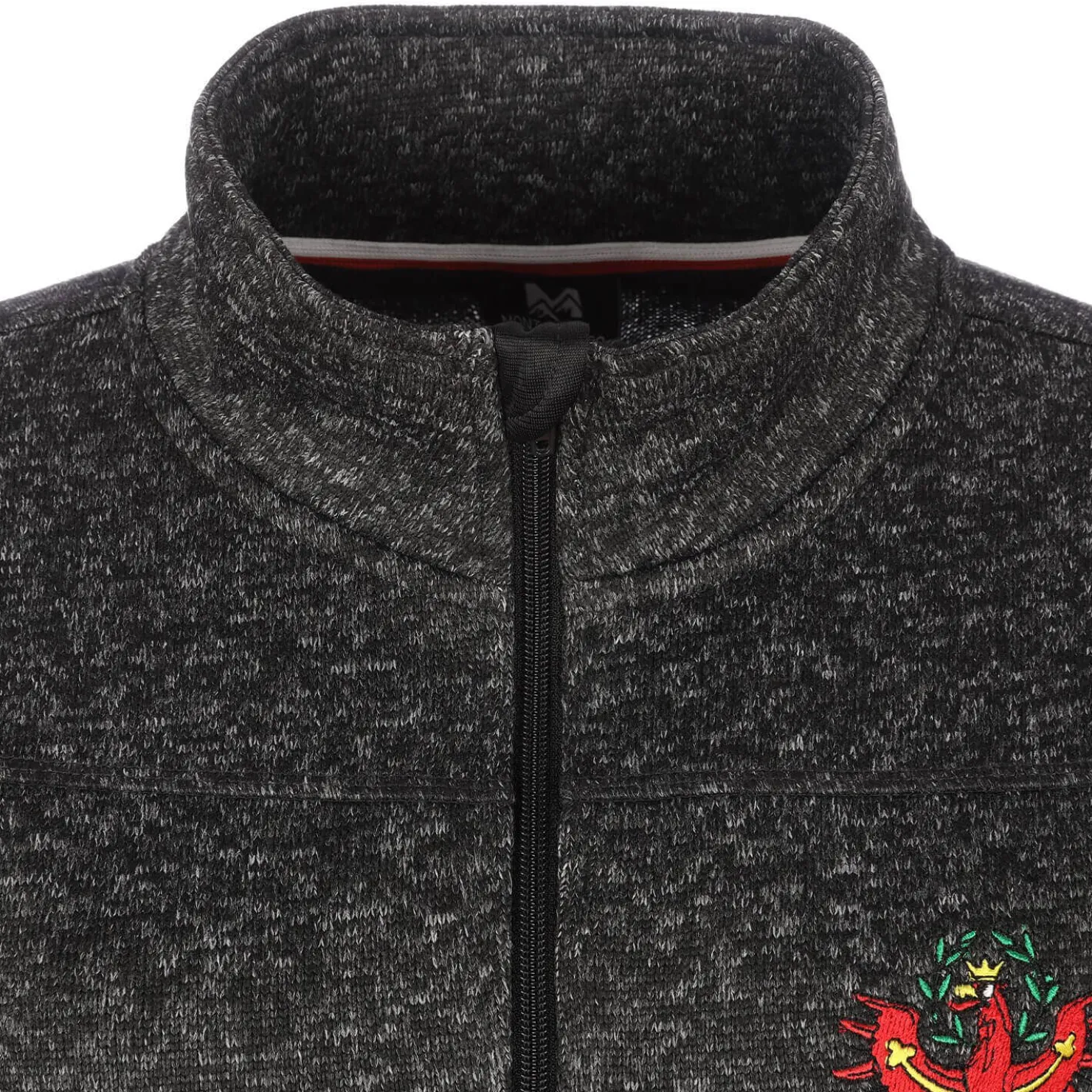 Zillertaler Trachtenwelt Jacken-Damen Strickfleece Jacke "Tirol", Anthrazit Grau