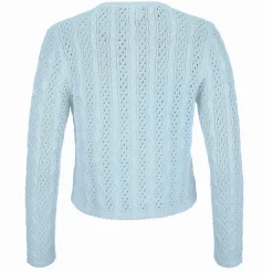 Zillertaler Trachtenwelt Jacken-Damen Strickjacke "Elisabeth", Blau