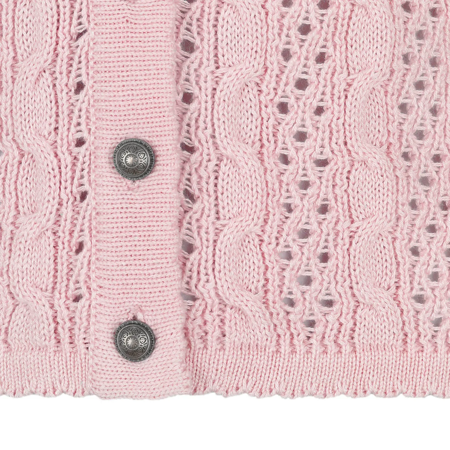 Zillertaler Trachtenwelt Jacken-Damen Strickjacke "Elisabeth", Rosa