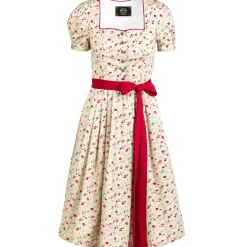 Zillertaler Trachtenwelt Dirndl-Damen Trachtenkleid "Luisa", Creme Beige