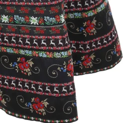 Zillertaler Trachtenwelt Mieder & Röcke-Damen Trachtenrock "Leila", Schwarz