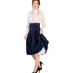 Zillertaler Trachtenwelt Mieder & Röcke-Damen Trachtenrock "Tanja", Blau