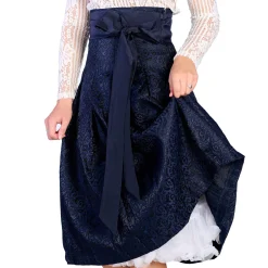 Zillertaler Trachtenwelt Mieder & Röcke-Damen Trachtenrock "Tanja", Blau