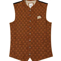 Zillertaler Trachtenwelt Gilets-Herren Gilet "Gildo", Muskat Braun