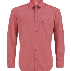 Zillertaler Trachtenwelt Hemden-Herren Hemd "Arco", Rot