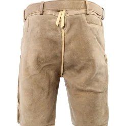 Zillertaler Trachtenwelt Lederhosen-Herren Hirschlederhose "Kärnten", Hell Braun