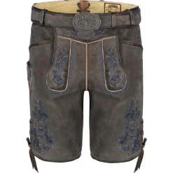 Zillertaler Trachtenwelt Lederhosen-Herren Lederhose "Finn", Braun