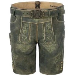 Zillertaler Trachtenwelt Lederhosen-Herren Lederhose "Ludwig", Grün