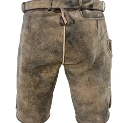 Zillertaler Trachtenwelt Lederhosen-Herren Lederhose "Tommy", Hell Braun