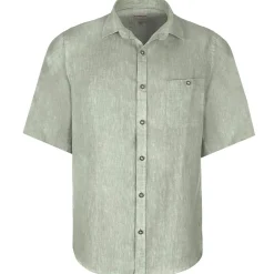 Zillertaler Trachtenwelt Hemden-Herren Leinenhemd "Vincent" Kurzarm, Salbei Grün