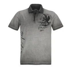 Zillertaler Trachtenwelt Polos-Herren Poloshirt "Apollo", Grau