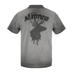 Zillertaler Trachtenwelt Polos-Herren Poloshirt "Apollo", Grau