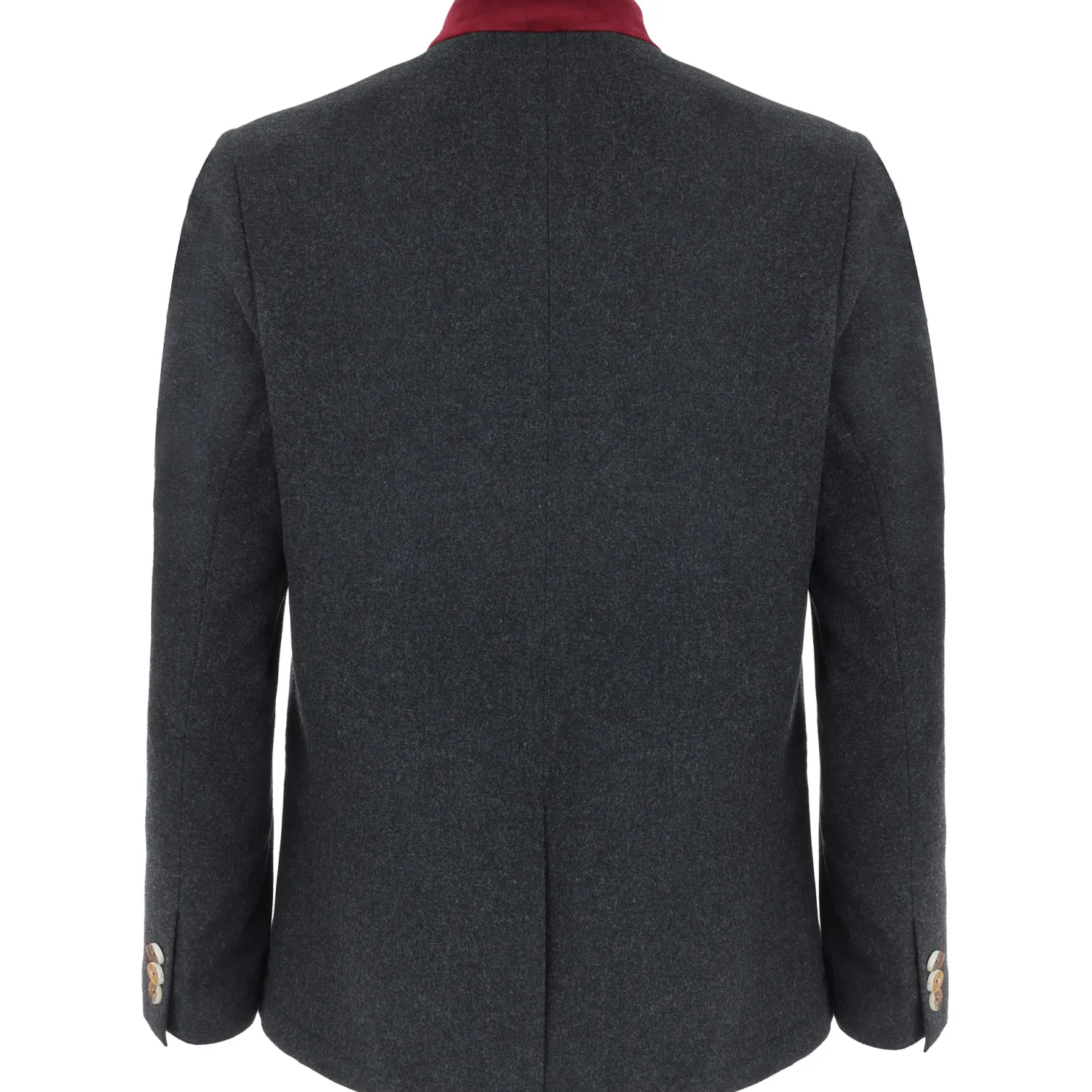 Zillertaler Trachtenwelt Jacken-Herren Sakko "Rupert", -Rot Grau