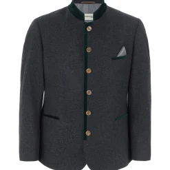 Zillertaler Trachtenwelt Jacken-Herren Sakko "Rupert", -Tanne Grau