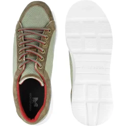 Zillertaler Trachtenwelt Schuhe-Herren Sneaker Oben, Grün- Braun