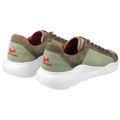 Zillertaler Trachtenwelt Schuhe-Herren Sneaker Oben, Grün- Braun